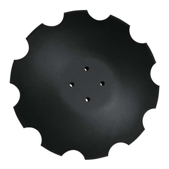 Notched Flat Back Disc Blades to Fit Norwood Kwik-Till & JD 2680H