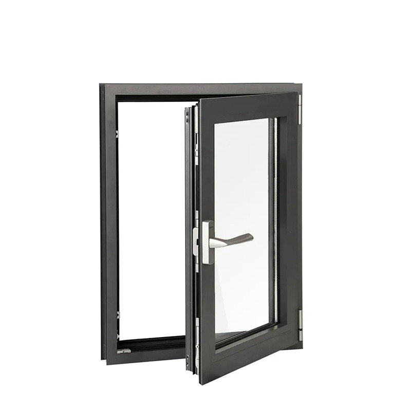 Customized Inside Open Aluminum Double Glass Casement Window with Screen for Sale