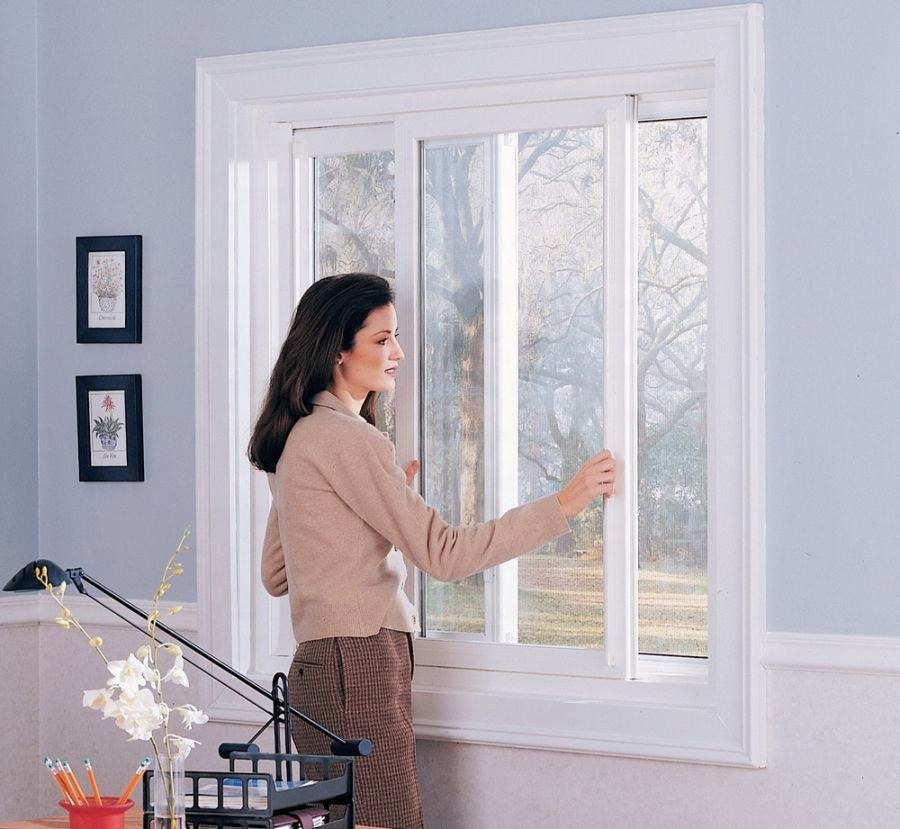 White Color Hot Sale Double Glass UPVC/PVC Sliding Windows