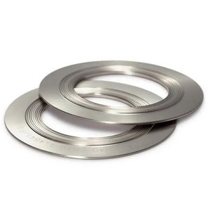 Stainless steel corrugated gaskets with 